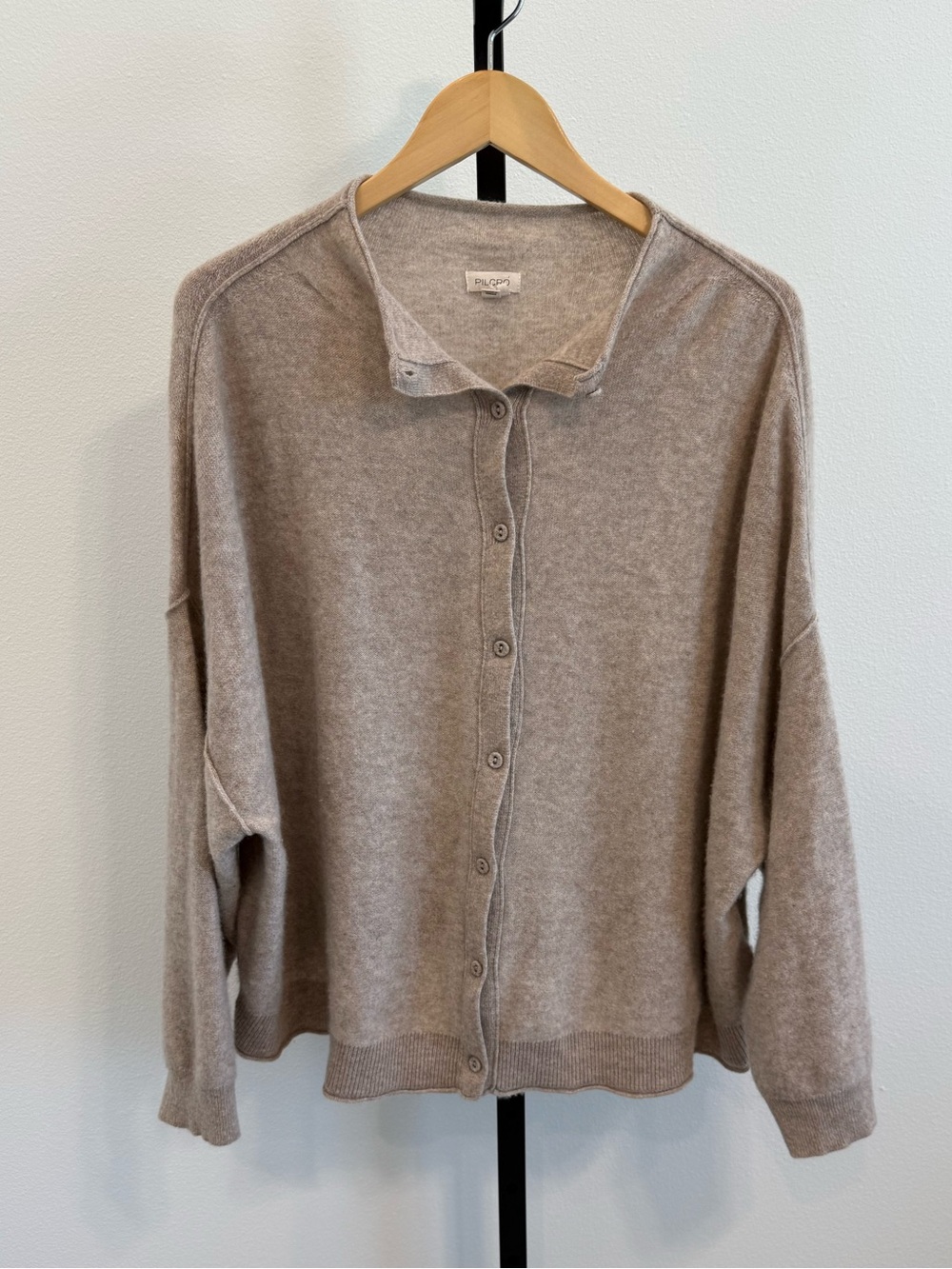 Anthropologie Pilcro Cashmere Collection Tan Button-Front Sweater Cardigan 2X